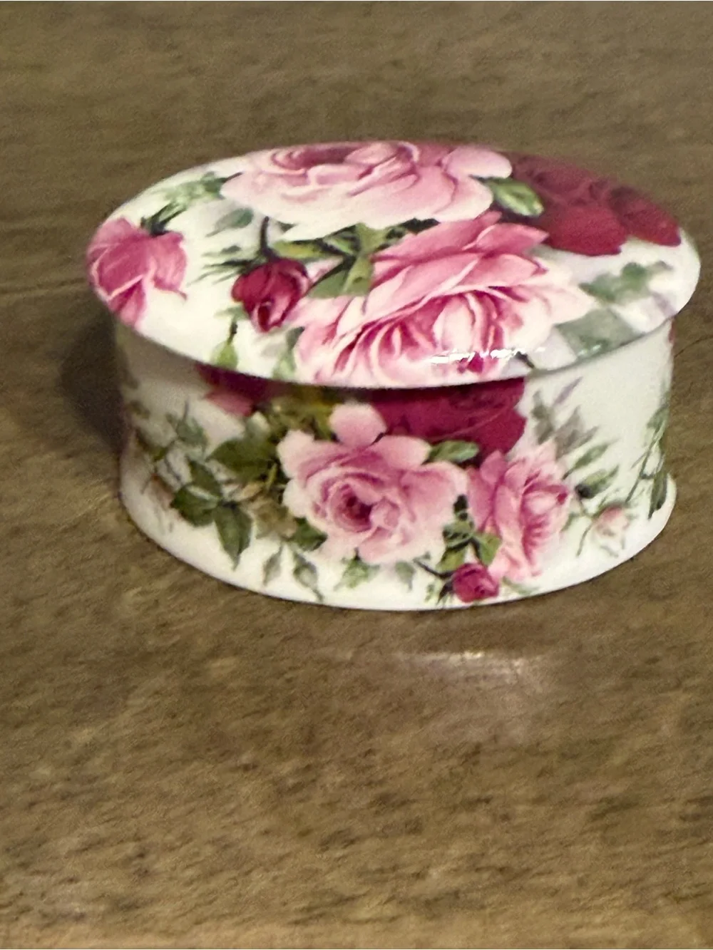 Vtg Crownford Royale Garden Rose Fine Bone China 2.5